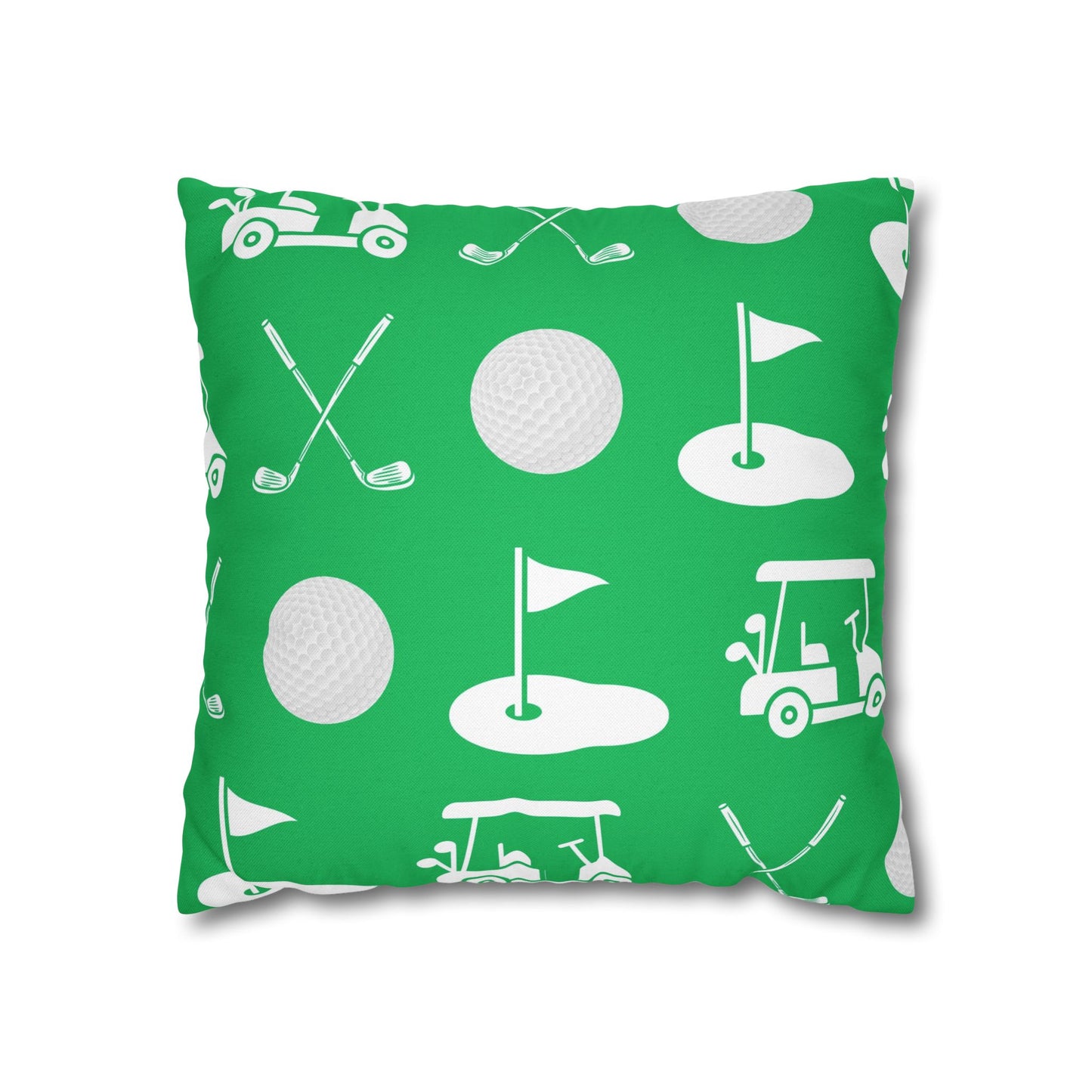 Green Golf Throw Pillow Cover