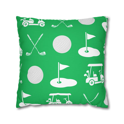 Green Golf Throw Pillow Cover