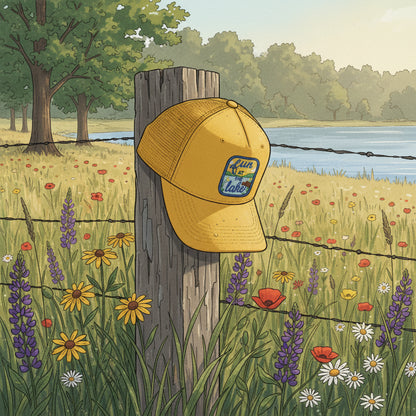 Fun at the Lake Patch Hat
