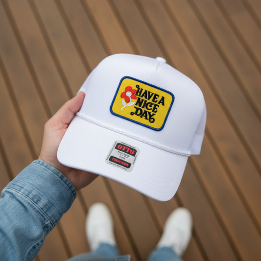 Have A Nice Day Patch Hat
