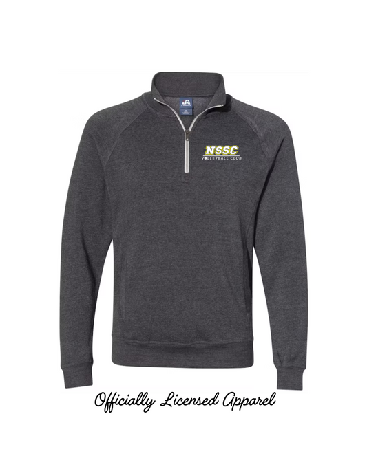 NSSC Black Embroidered Adult Triblend Fleece Quarter-Zip