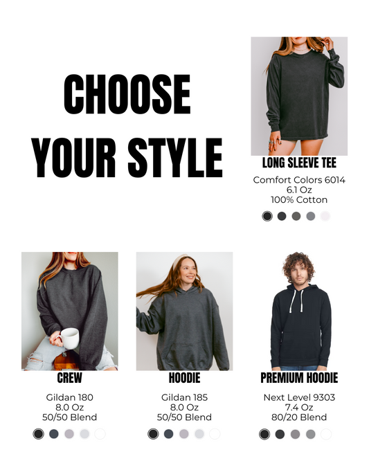 NSSC Volleyball Personalized Sleeve Sweatshirt or Long Sleeve Tee