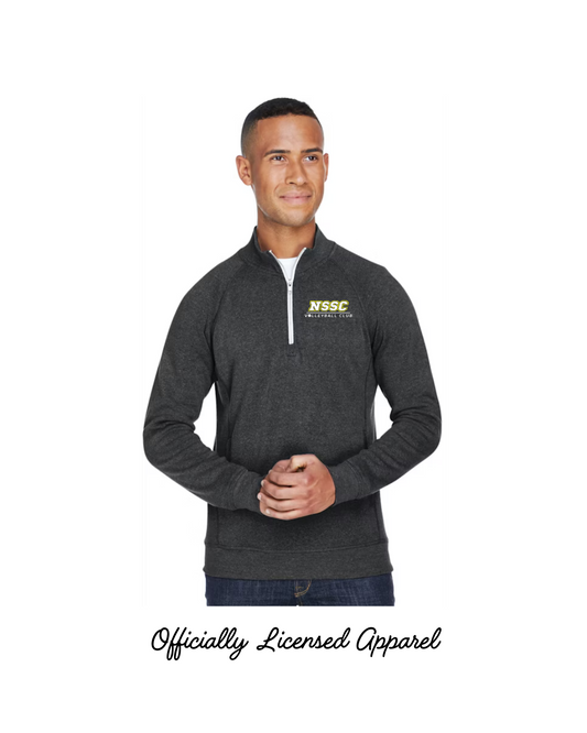 NSSC Black Embroidered Adult Triblend Fleece Quarter-Zip