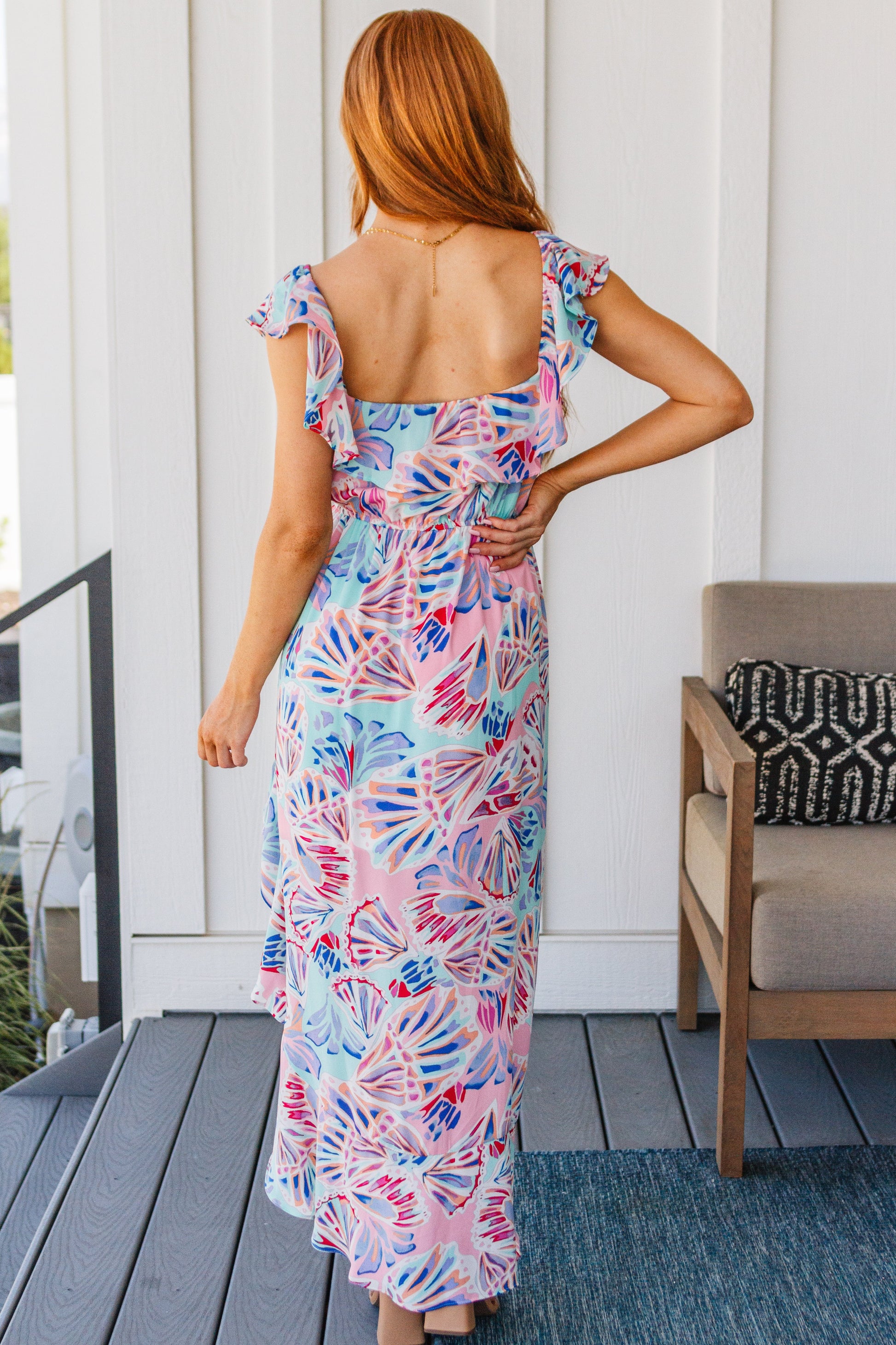 she sells seashells maxi dress She Sells Sea Shells Maxi Dress In Multi Color