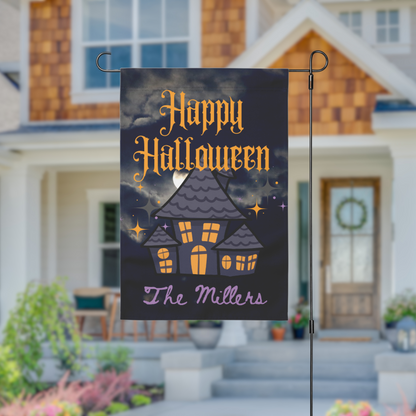 Personalized Halloween Garden Flag | 4 Designs
