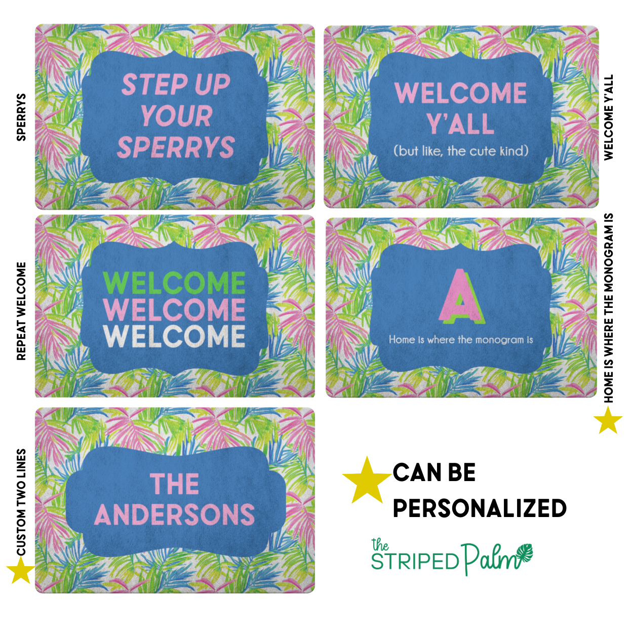 Bahama Breeze Preppy Doormat