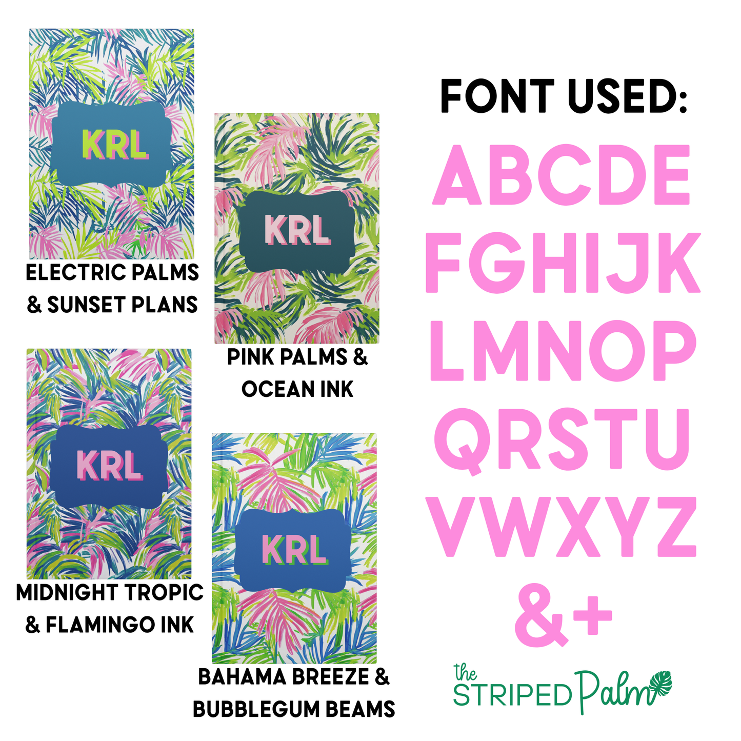 Palm Preppy Hardcover Journal Series