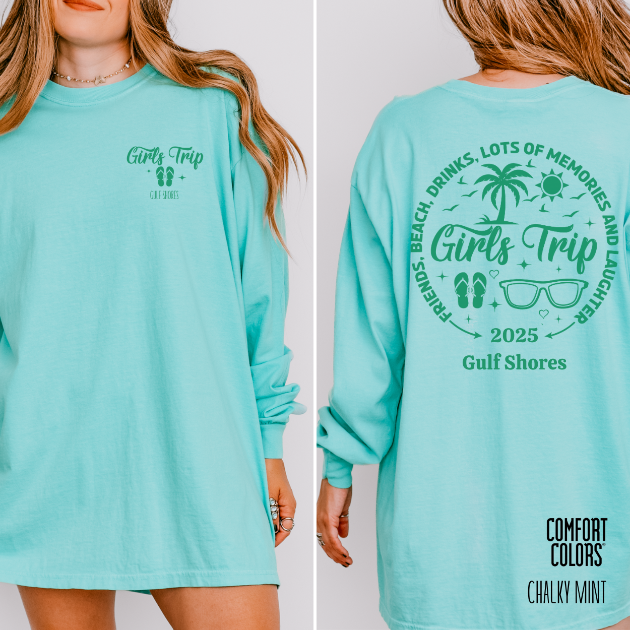 Girls Trip Personalized Long Sleeve T-Shirt