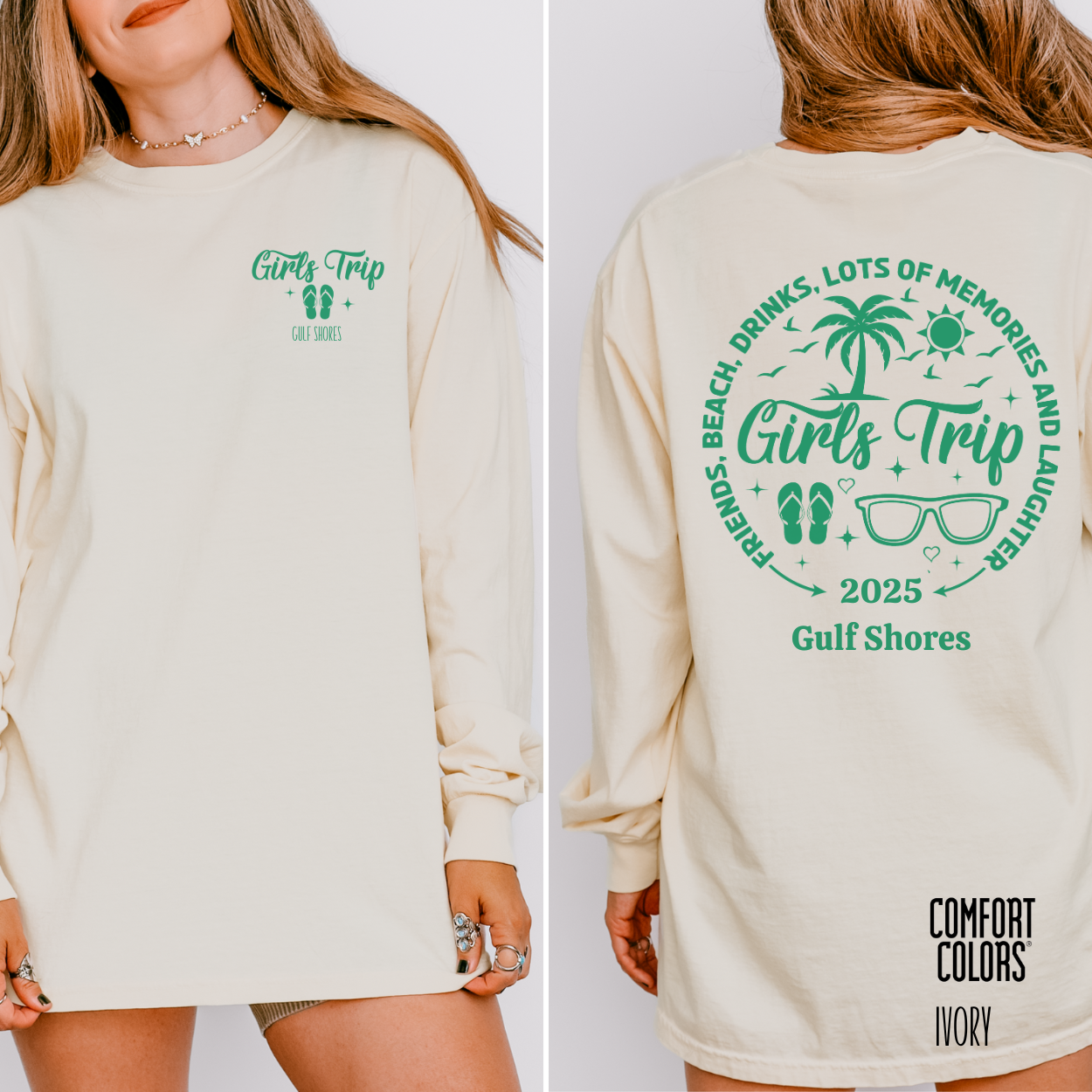 Girls Trip Personalized Long Sleeve T-Shirt