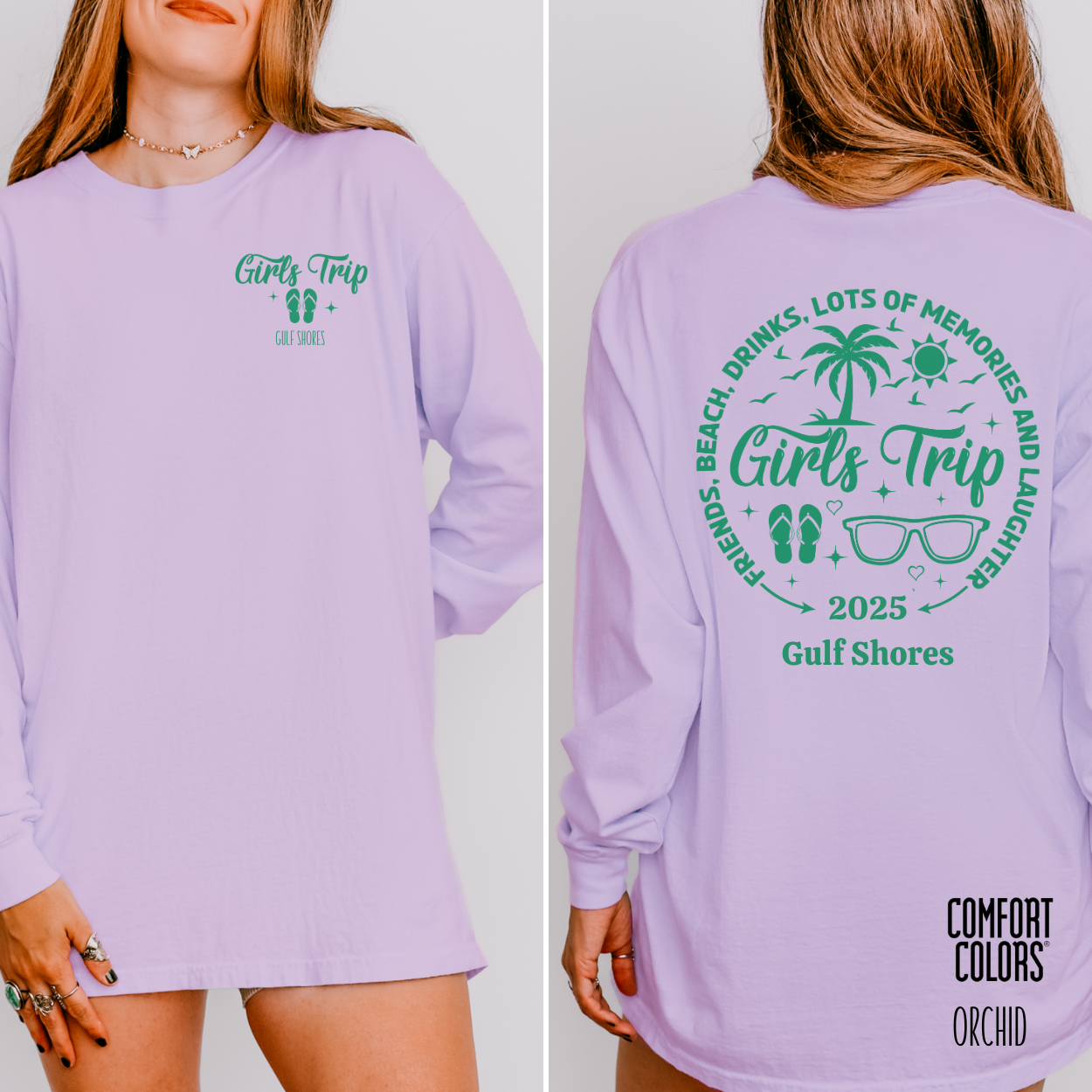 Girls Trip Personalized Long Sleeve T-Shirt