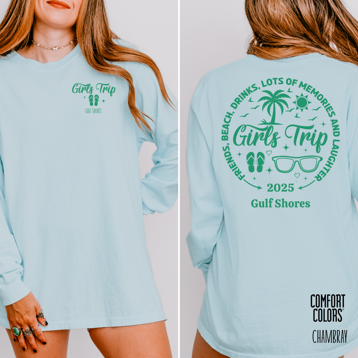Girls Trip Personalized Long Sleeve T-Shirt