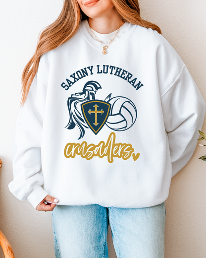 Saxony Lutheran Crusaders Volleyball Crewneck