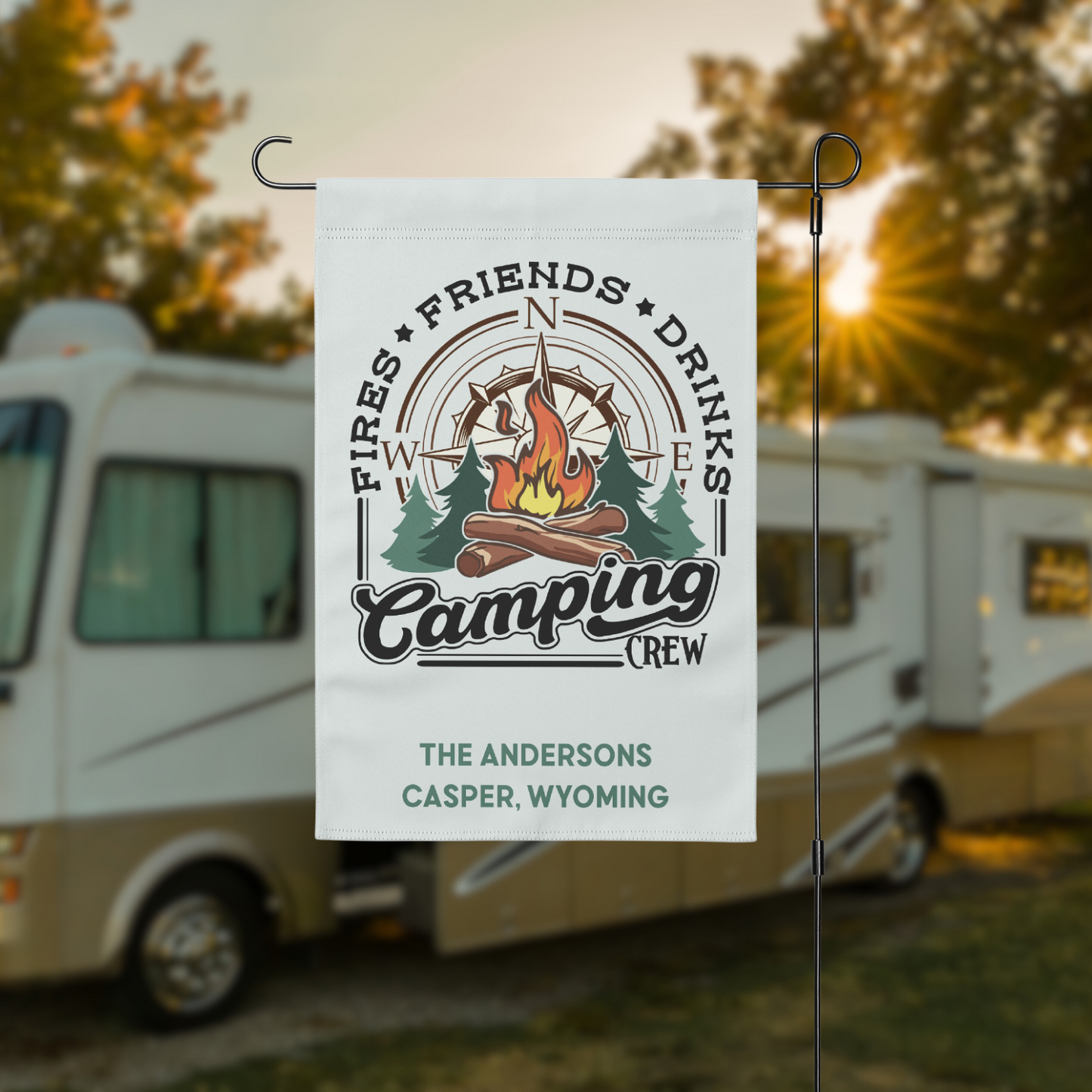 Personalized Camping Flag | 3 Designs