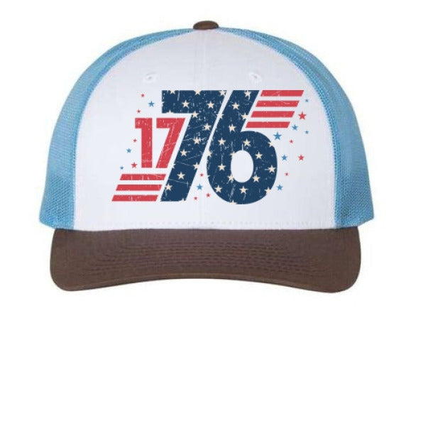 White/ Columbia Blue/ Brown - FRONT