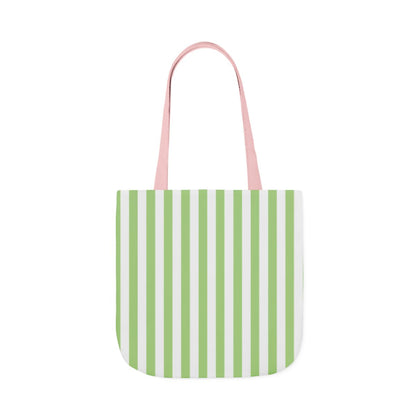 Striped Monogram Tote Bag