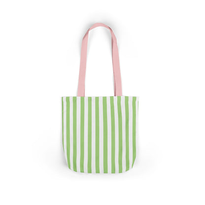 Striped Monogram Tote Bag