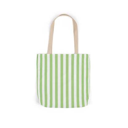 Striped Monogram Tote Bag