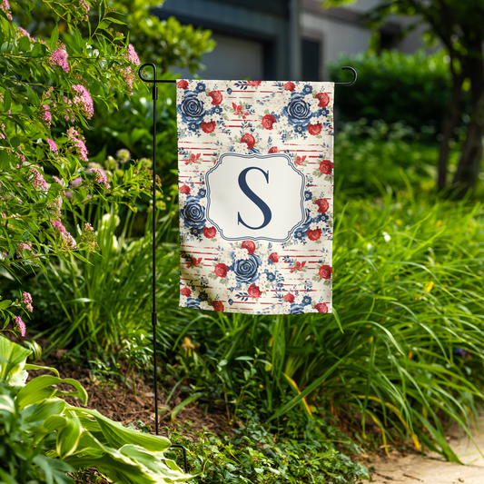 Americana Bloom Patriotic Garden Flags
