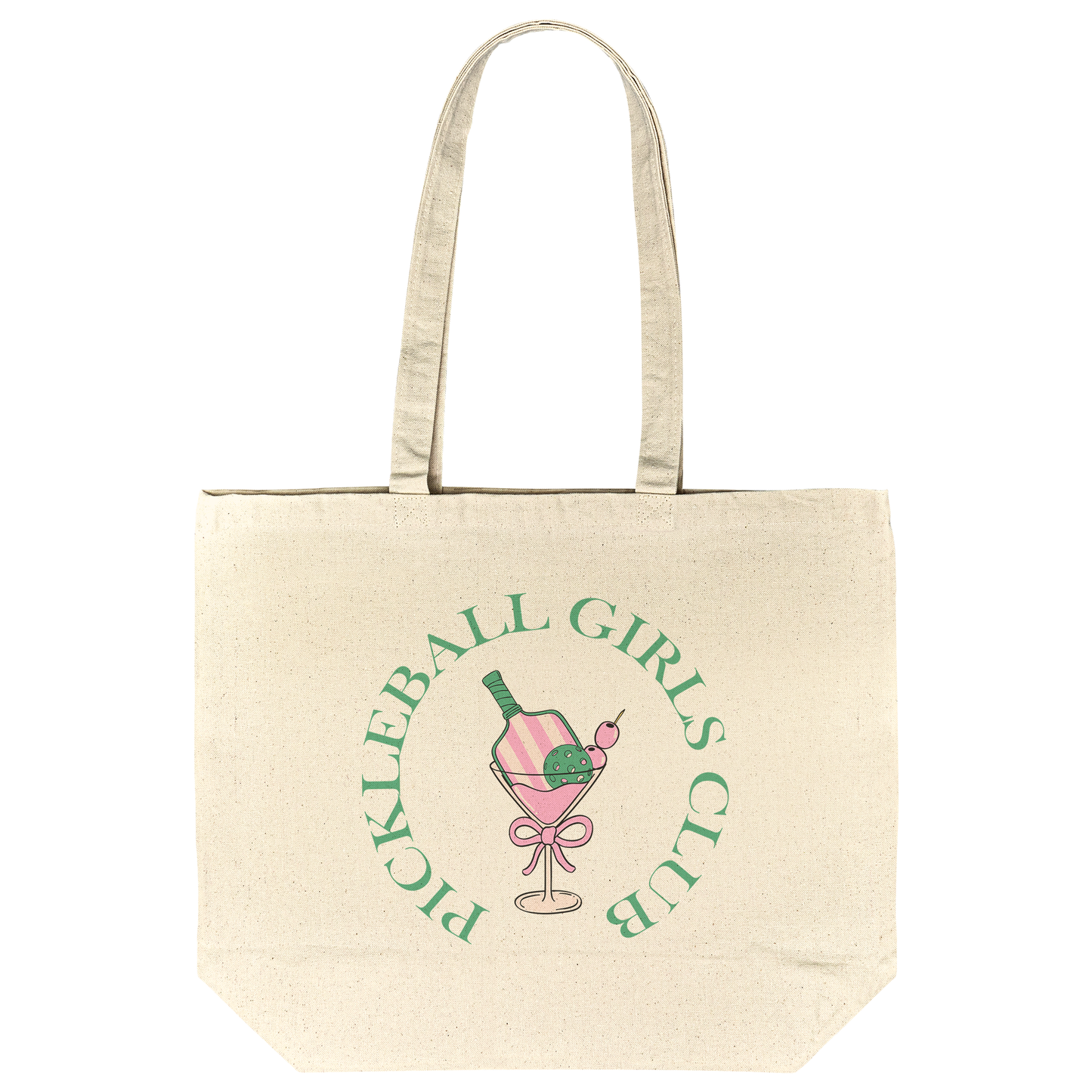 Pickleball Gusseted Cotton Tote Bag | 4 Designs