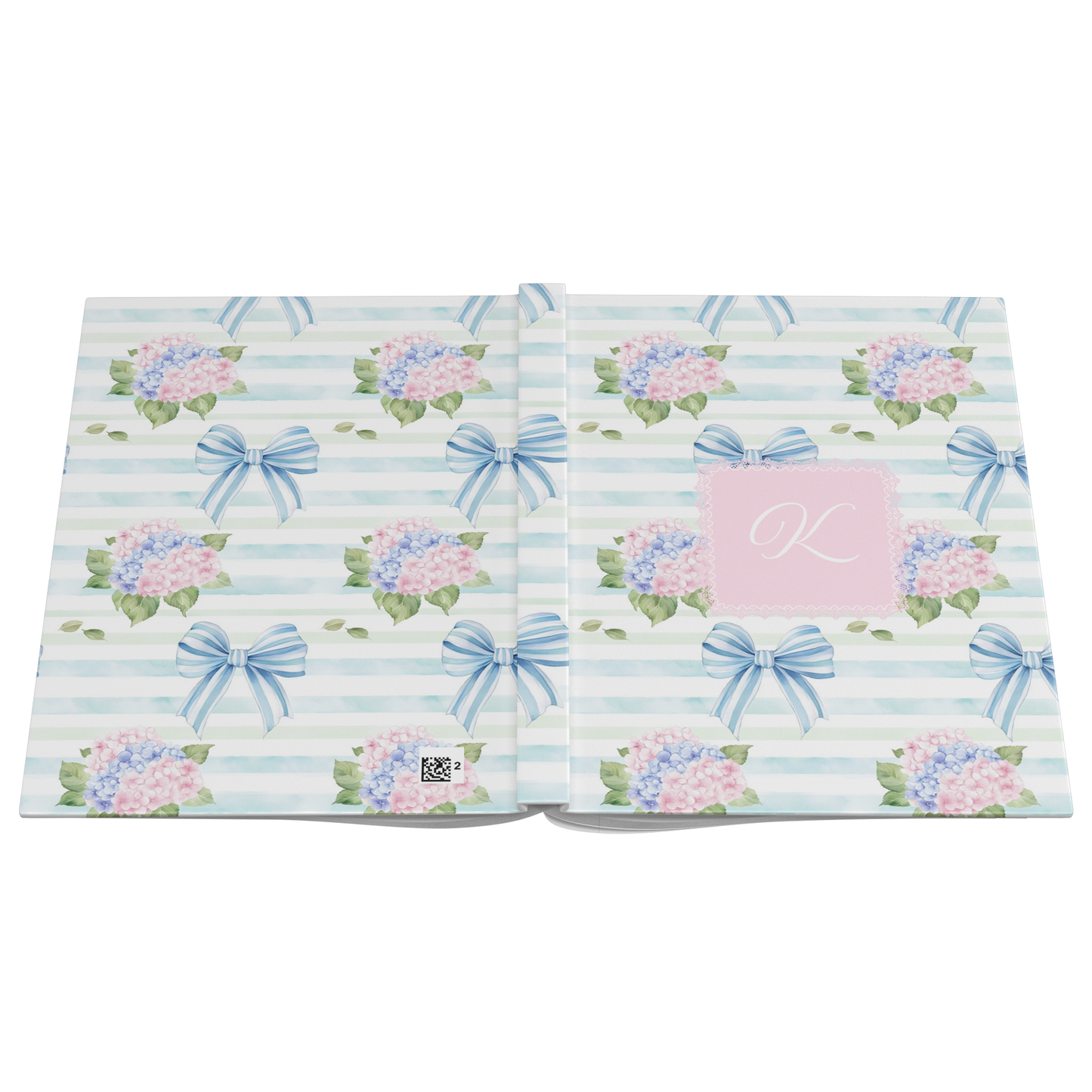 Personalized Coquette Hydrangea Hardcover Journal