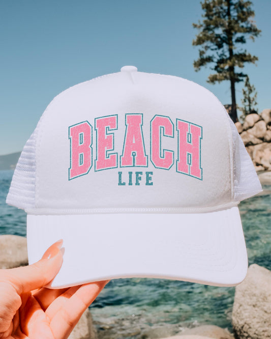 Beach Life 70s Trucker Hat