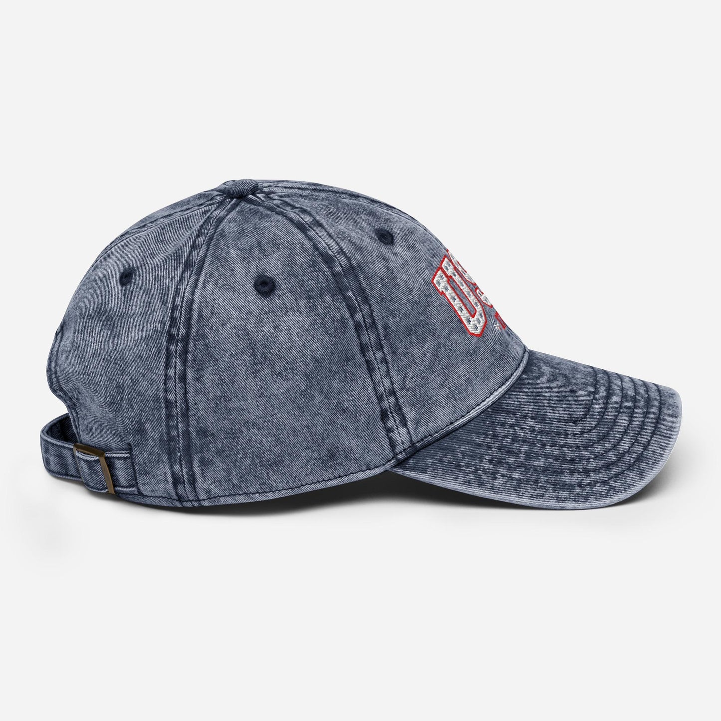 Vintage Embroidered USA Hat