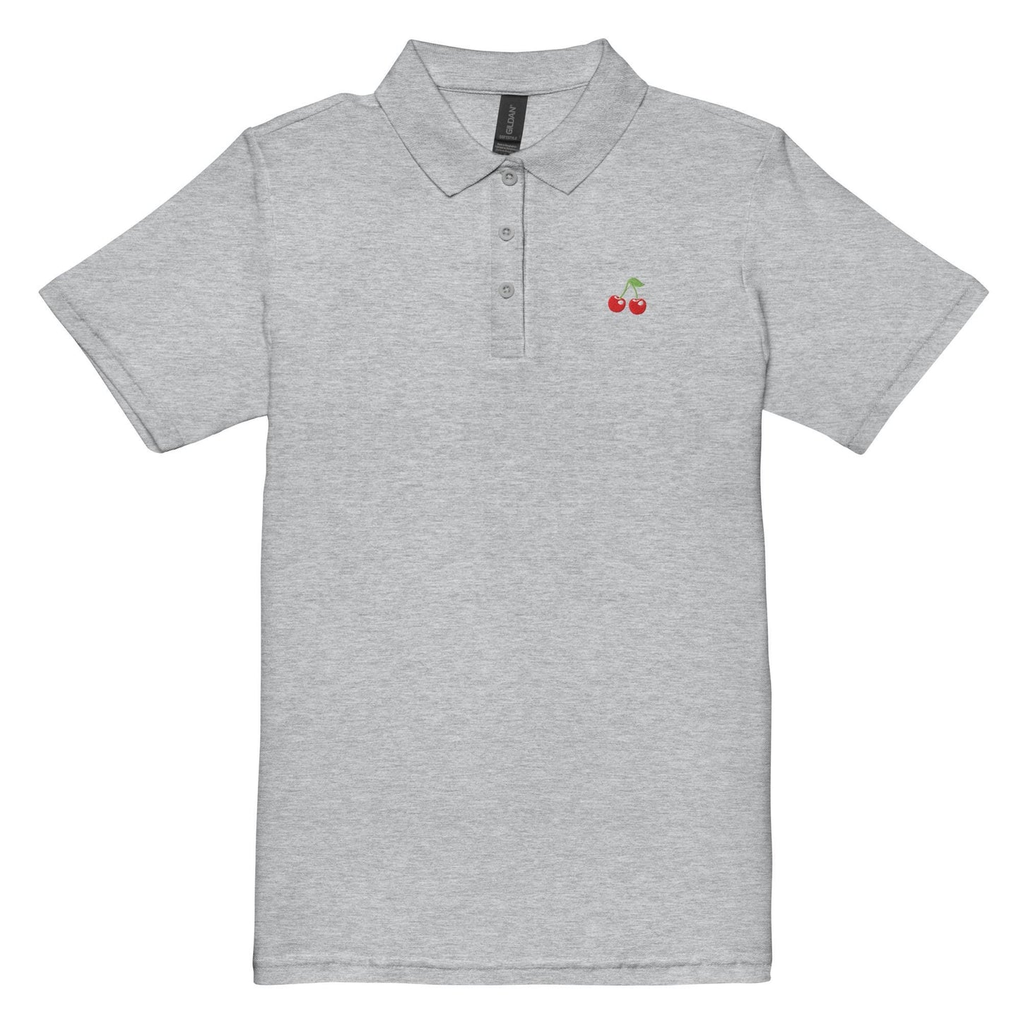 Embroidered Cherry Womens Golf Polo