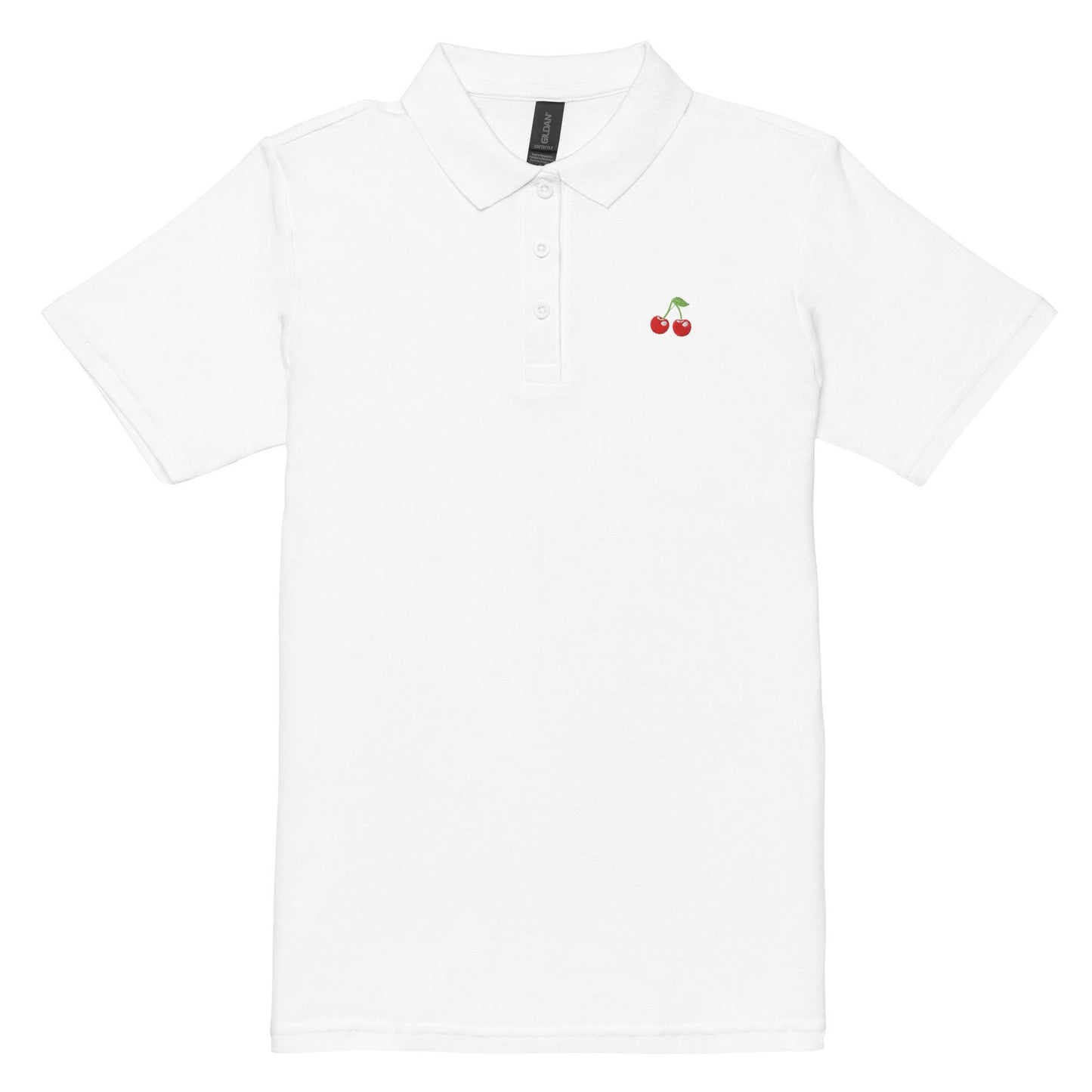 Embroidered Cherry Womens Golf Polo
