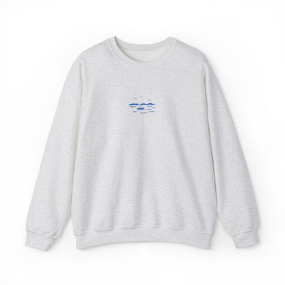 Yachts at Sea Embroidered Sweatshirt