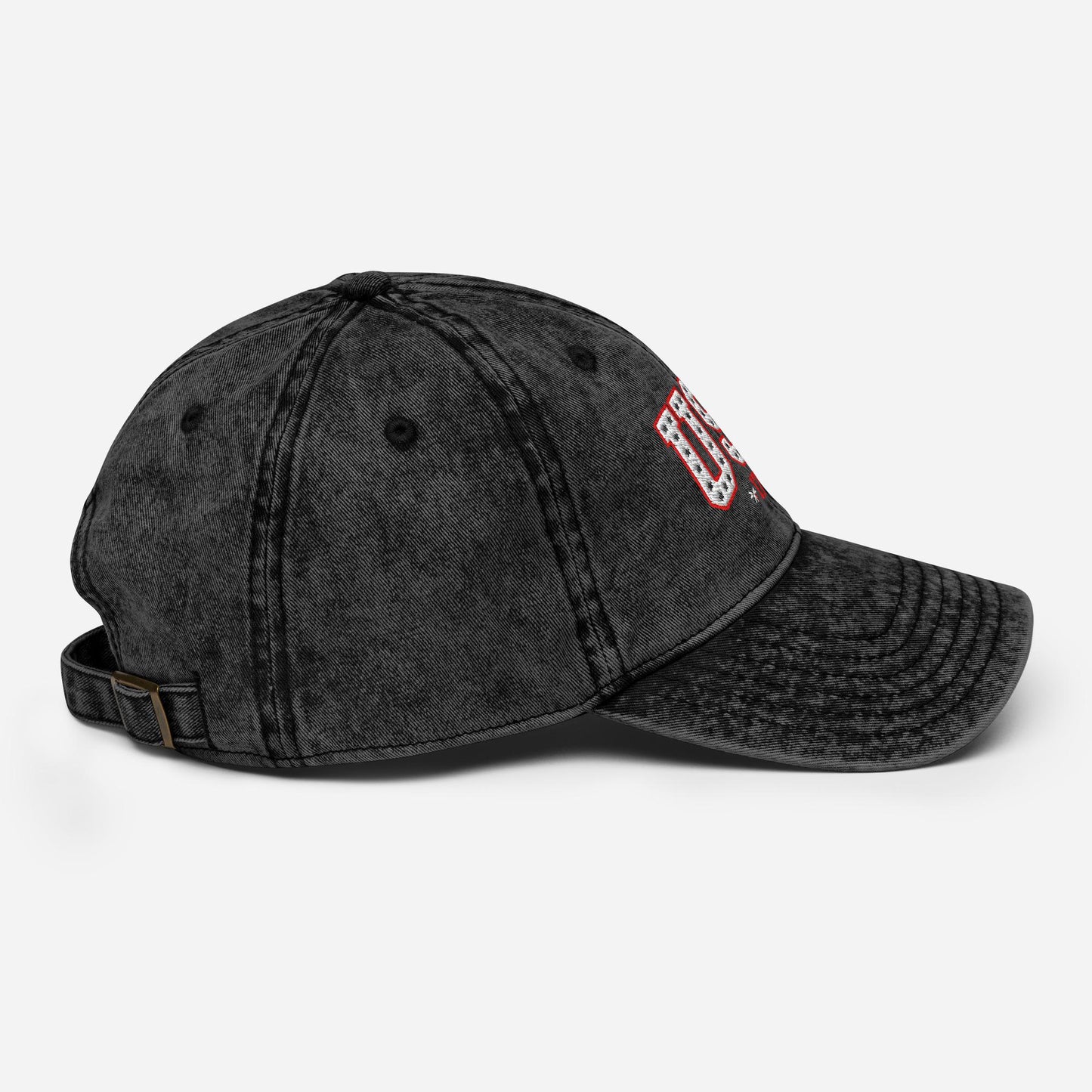 Vintage Embroidered USA Hat
