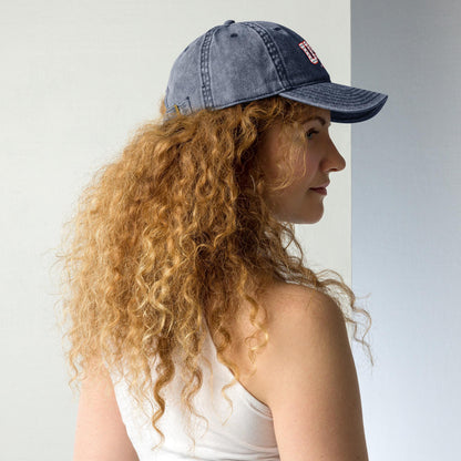 Vintage Embroidered USA Hat