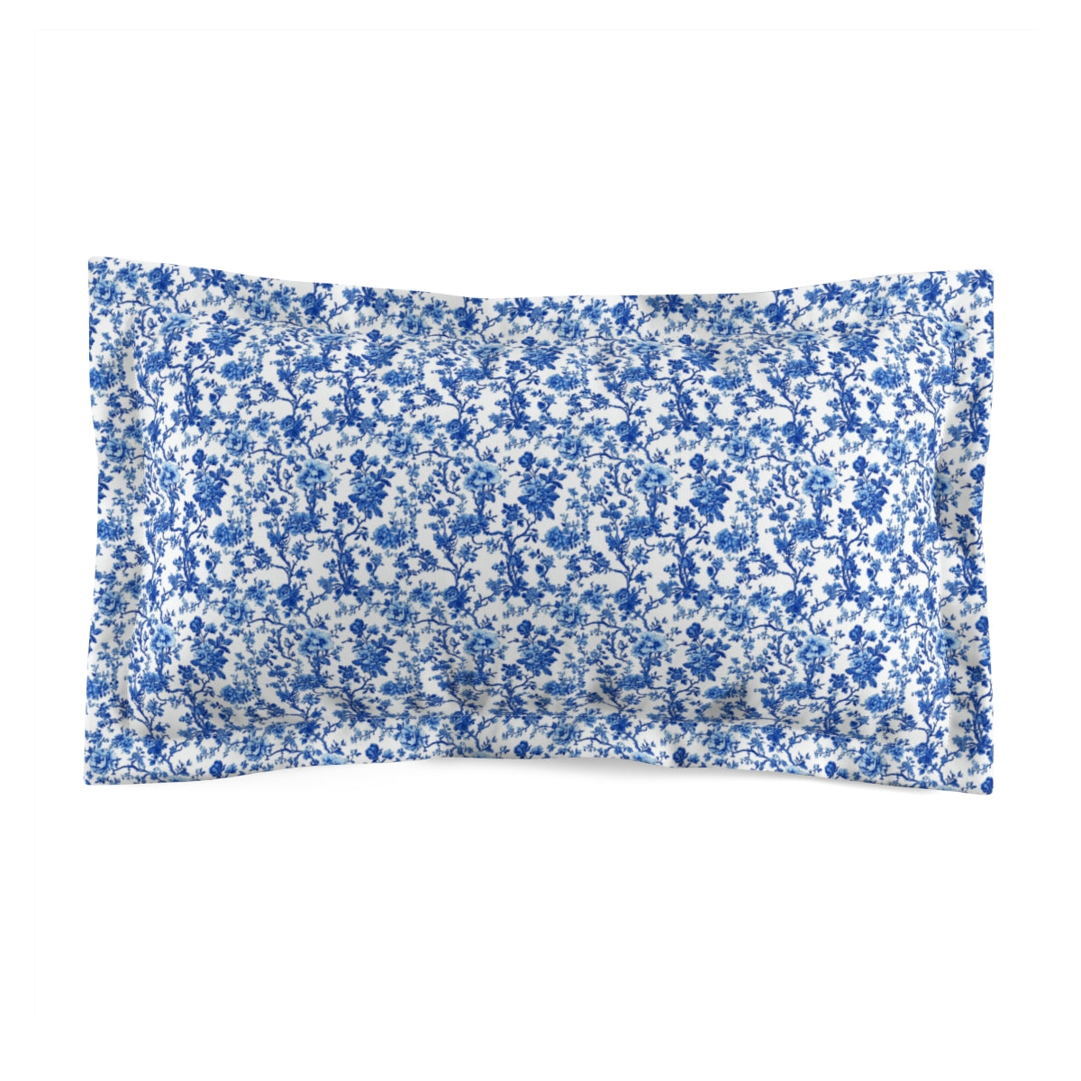 Blue Garden Toile Pillow