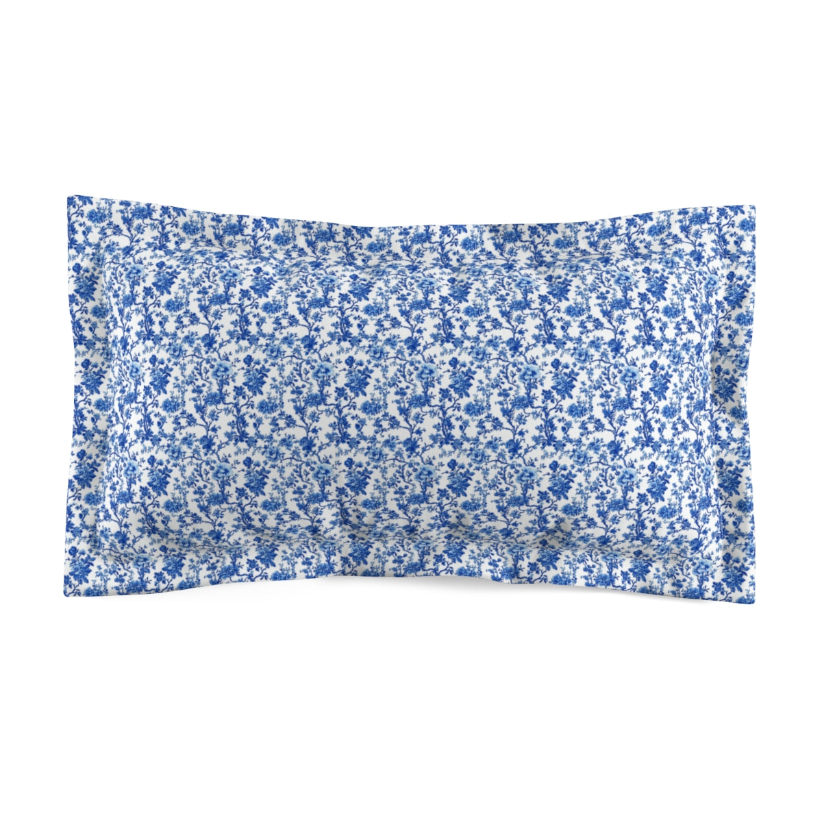 Blue Garden Toile Pillow