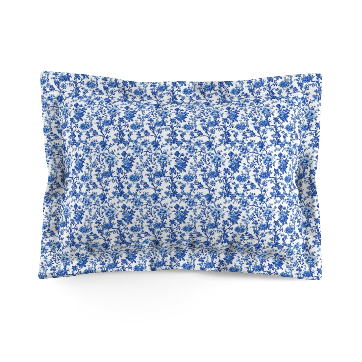 Blue Garden Toile Pillow