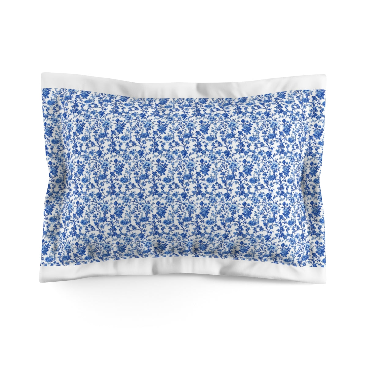 Blue Garden Toile Pillow