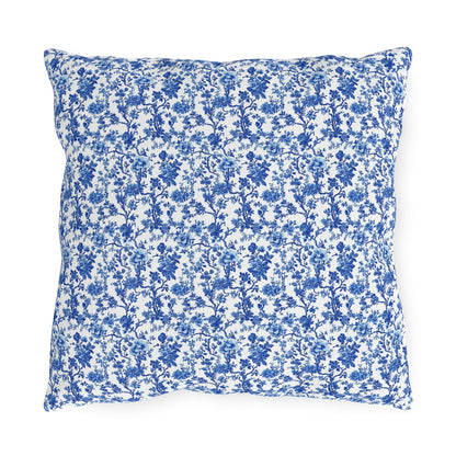 Blue Garden Toile Pillow