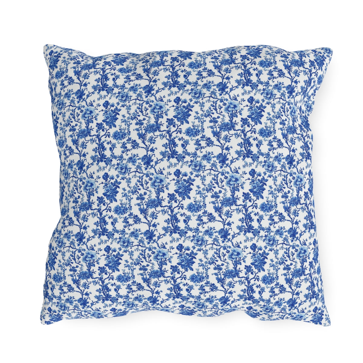 Blue Garden Toile Pillow