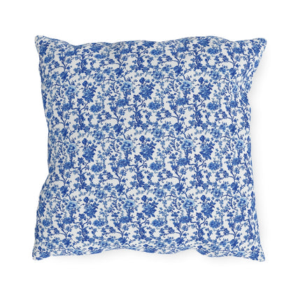 Blue Garden Toile Pillow