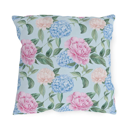 Pastel Blooms Hydrangea Pillow