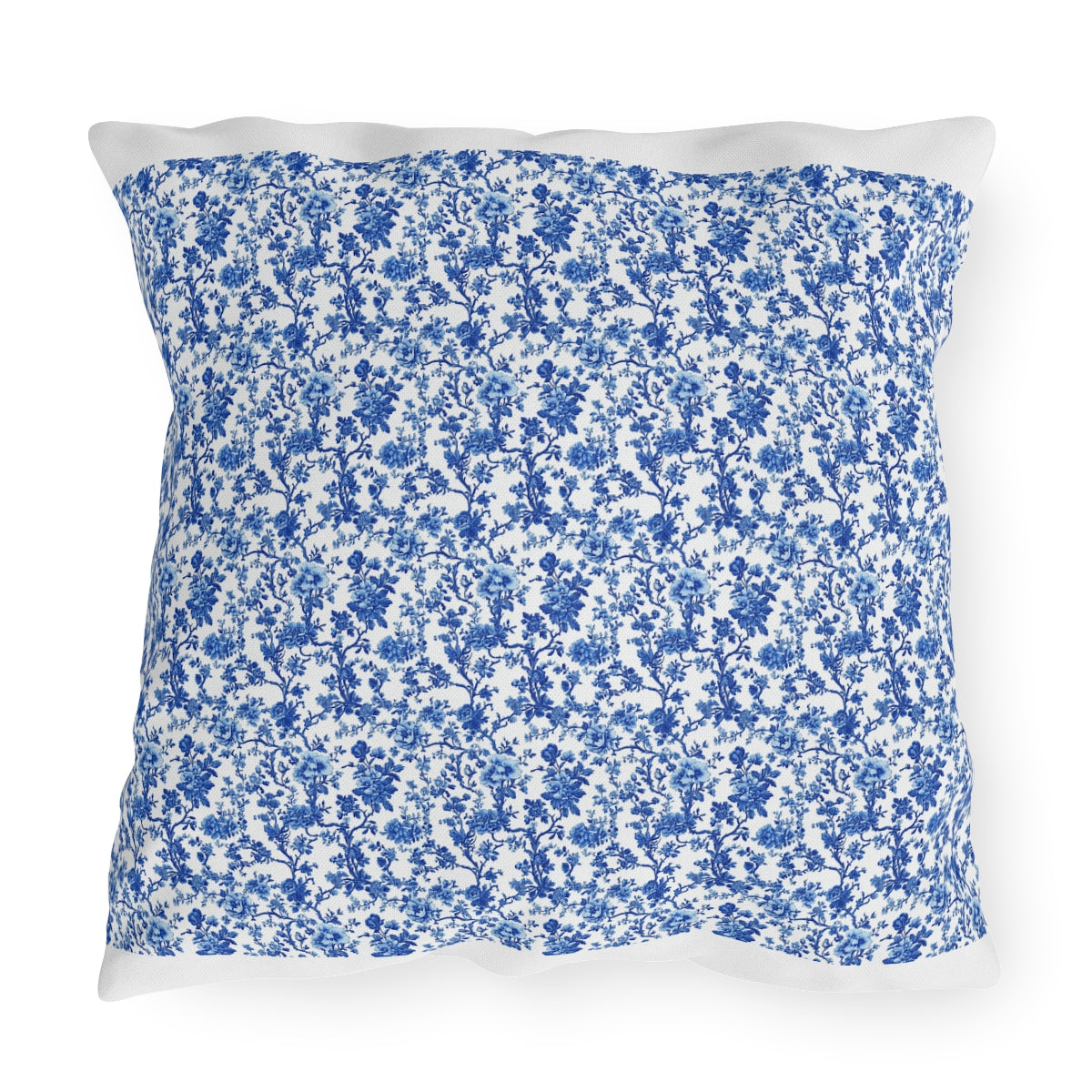 Blue Garden Toile Pillow
