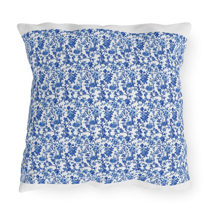 Blue Garden Toile Pillow