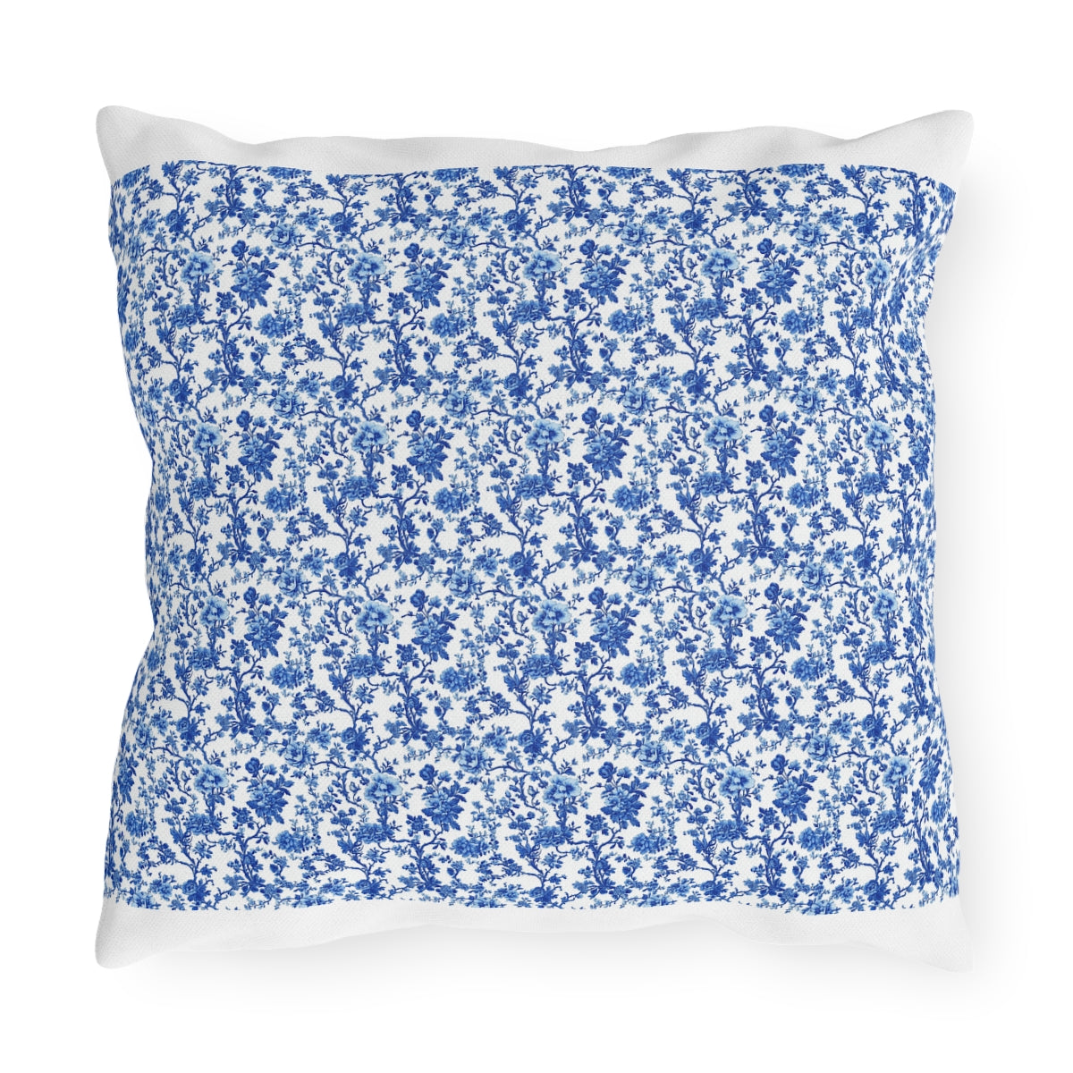 Blue Garden Toile Pillow