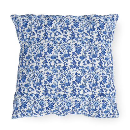 Blue Garden Toile Pillow