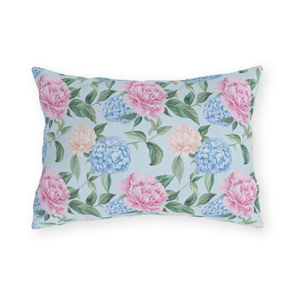 Pastel Blooms Hydrangea Pillow