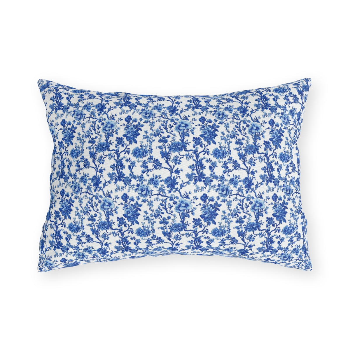 Blue Garden Toile Pillow