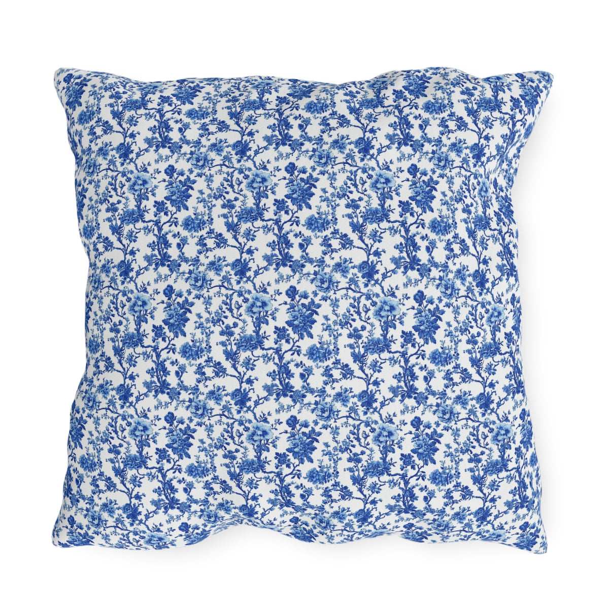 Blue Garden Toile Pillow