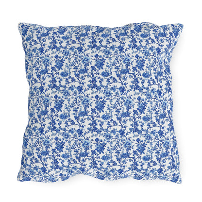 Blue Garden Toile Pillow
