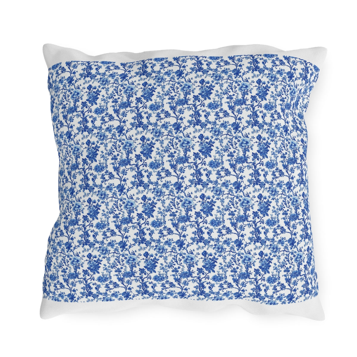 Blue Garden Toile Pillow