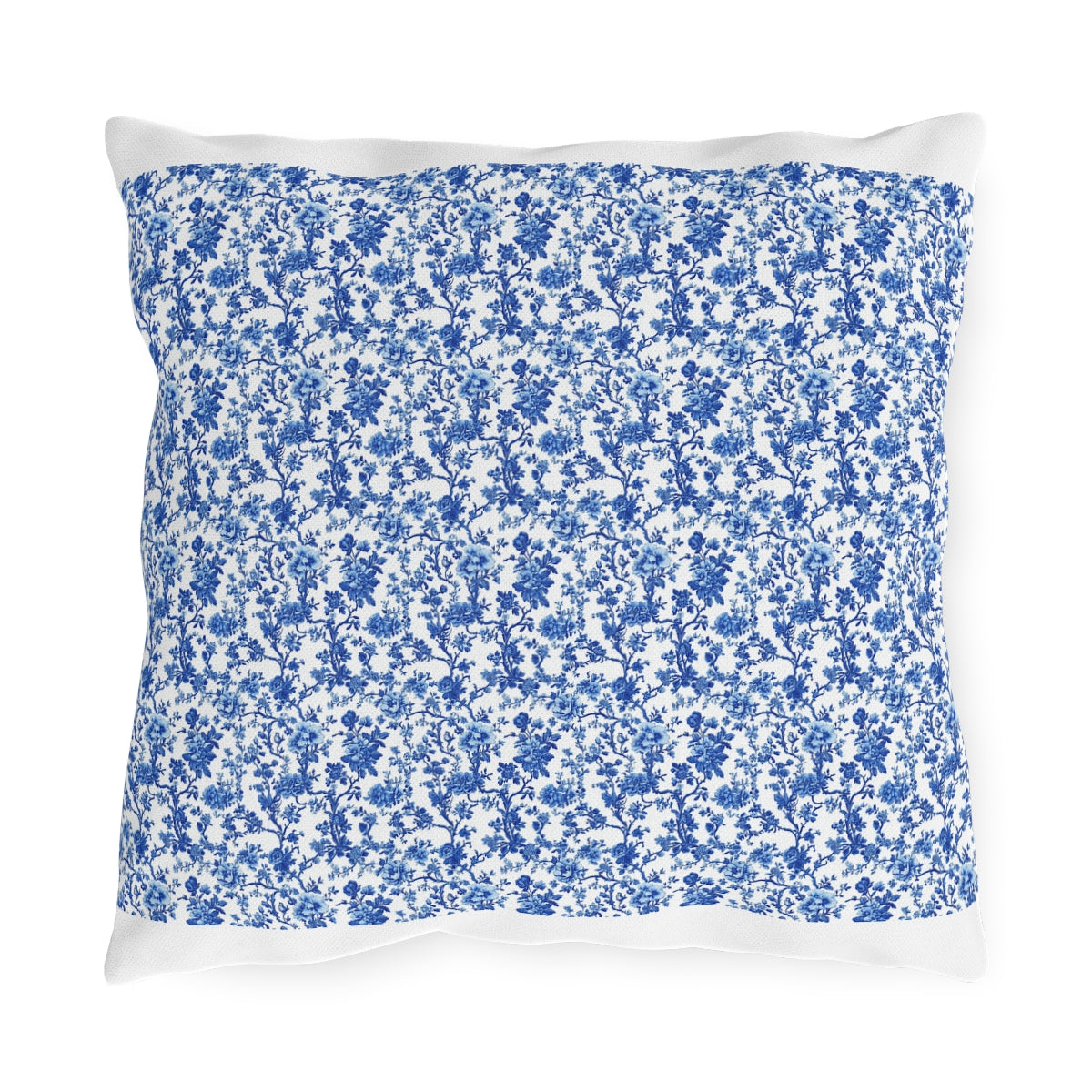 Blue Garden Toile Pillow