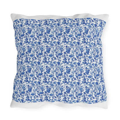 Blue Garden Toile Pillow